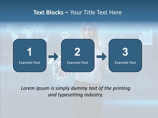 Touch Blonde Push PowerPoint Template