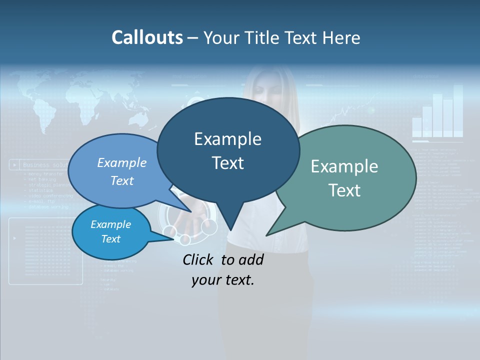 Touch Blonde Push PowerPoint Template