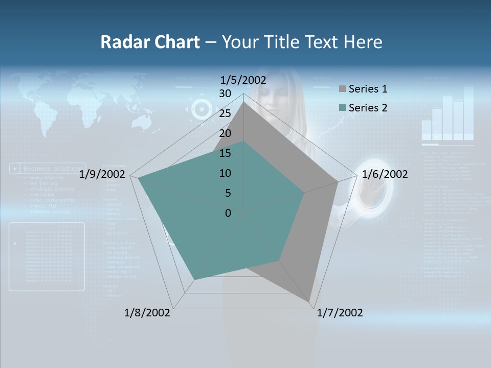 Touch Blonde Push PowerPoint Template