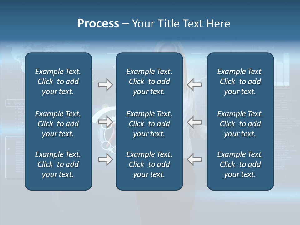 Touch Blonde Push PowerPoint Template