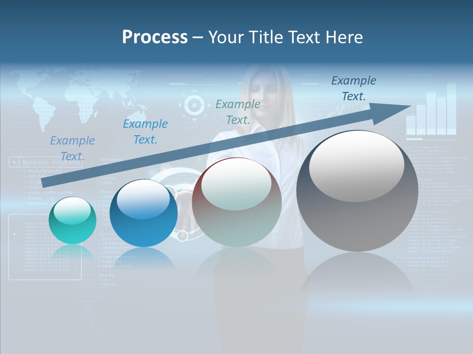 Touch Blonde Push PowerPoint Template