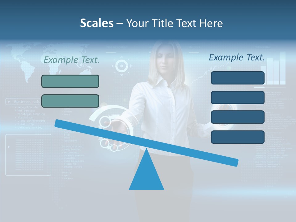 Touch Blonde Push PowerPoint Template