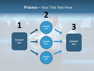Touch Blonde Push PowerPoint Template