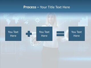 Touch Blonde Push PowerPoint Template