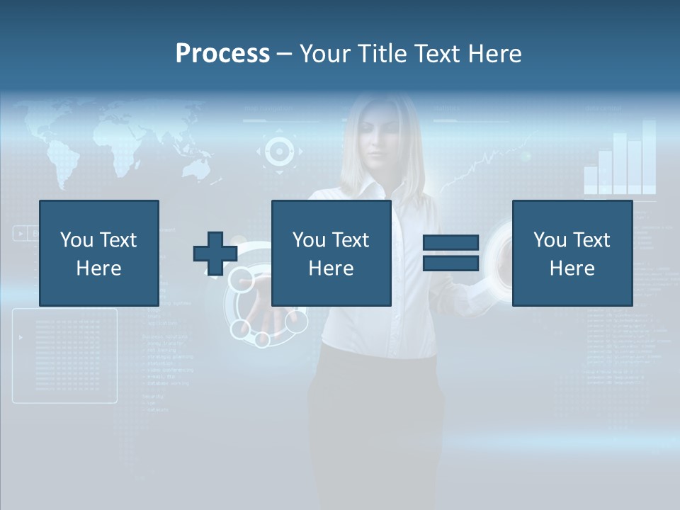 Touch Blonde Push PowerPoint Template