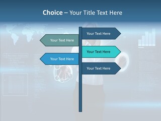 Touch Blonde Push PowerPoint Template