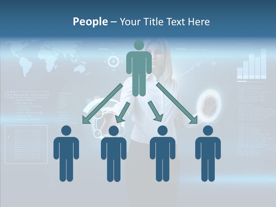 Touch Blonde Push PowerPoint Template