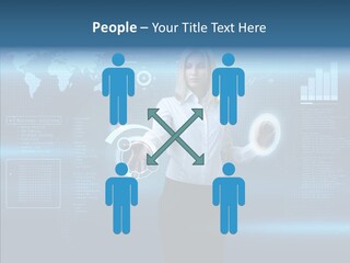 Touch Blonde Push PowerPoint Template