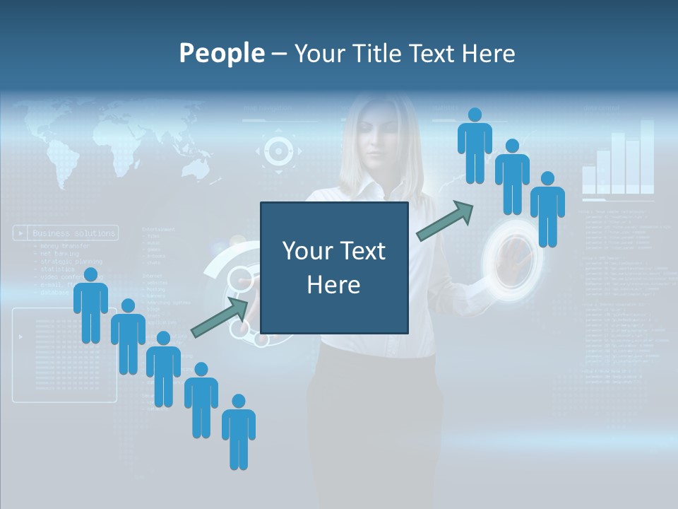 Touch Blonde Push PowerPoint Template