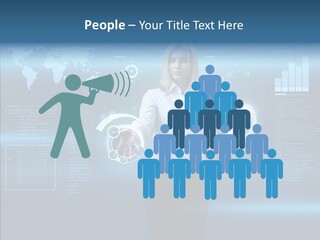 Touch Blonde Push PowerPoint Template
