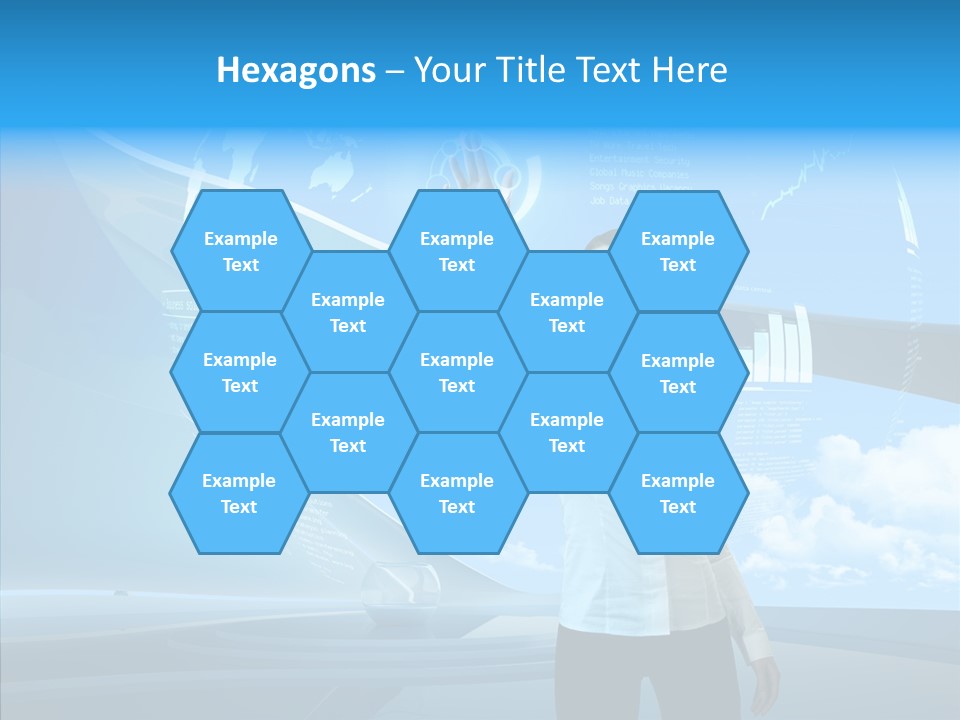 Technology Button Brunette PowerPoint Template