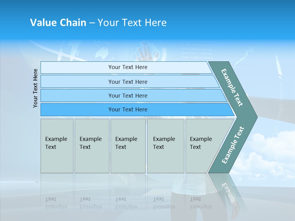 Technology Button Brunette PowerPoint Template