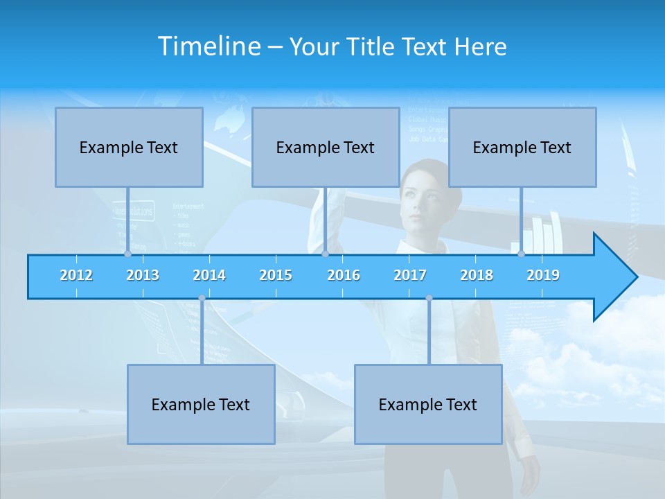 Technology Button Brunette PowerPoint Template