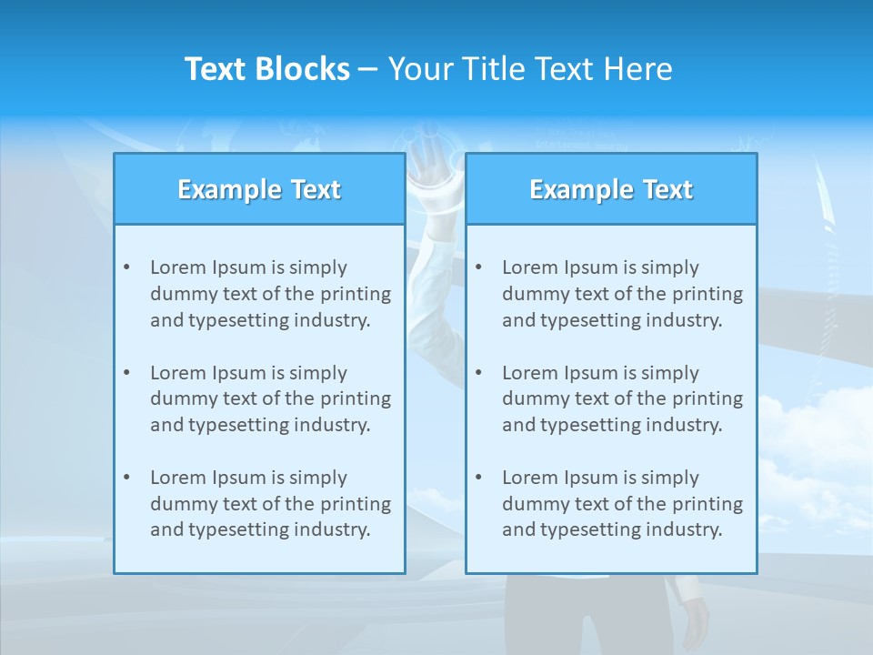 Technology Button Brunette PowerPoint Template