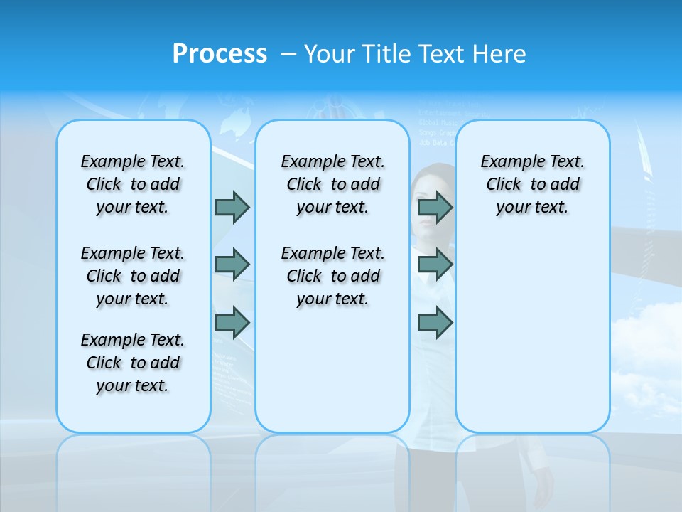 Technology Button Brunette PowerPoint Template