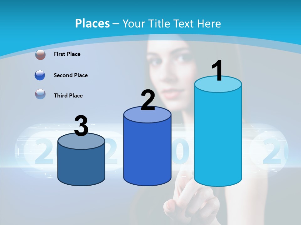 Computer Nummern Ziffern PowerPoint Template
