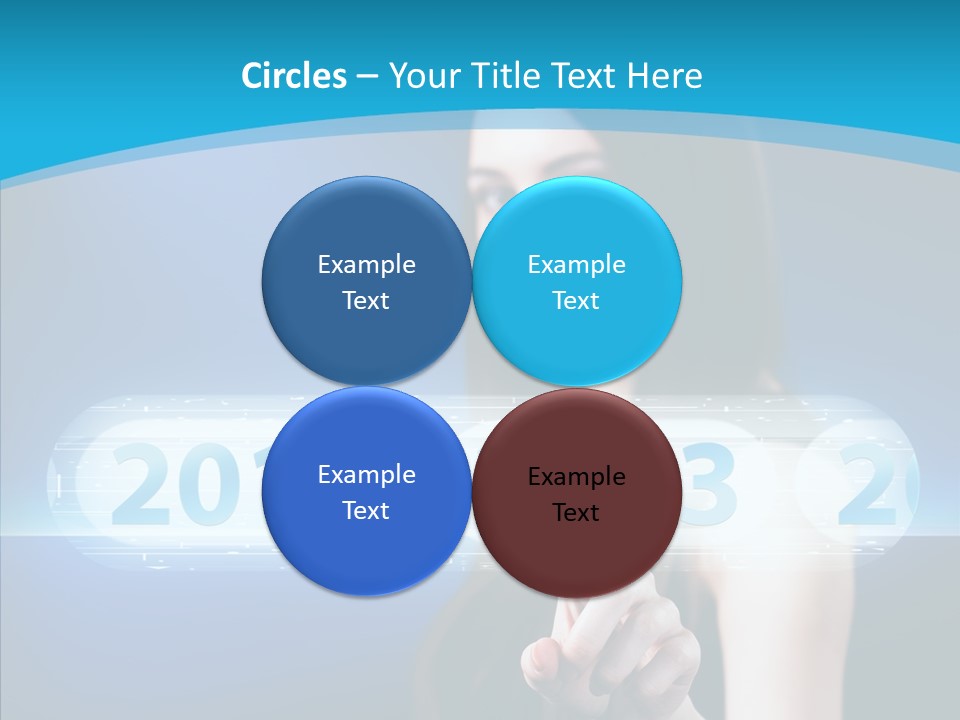 Computer Nummern Ziffern PowerPoint Template