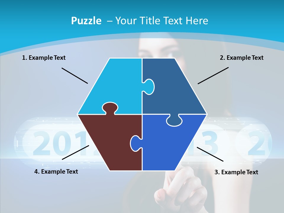 Computer Nummern Ziffern PowerPoint Template