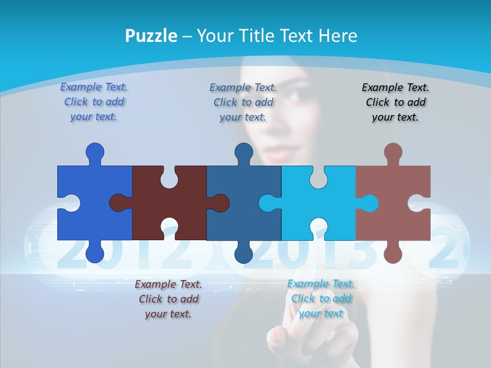 Computer Nummern Ziffern PowerPoint Template