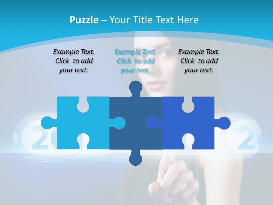 Computer Nummern Ziffern PowerPoint Template