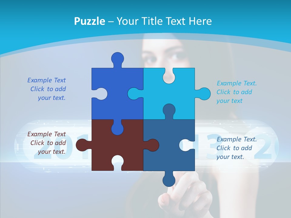Computer Nummern Ziffern PowerPoint Template