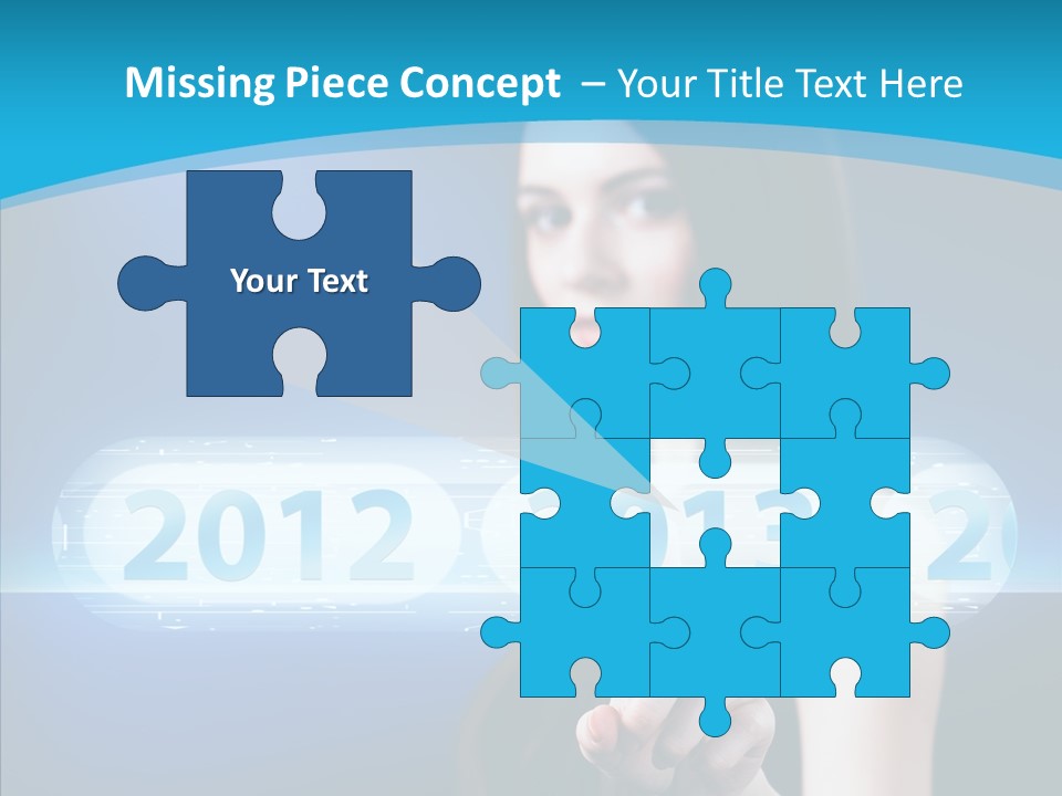 Computer Nummern Ziffern PowerPoint Template