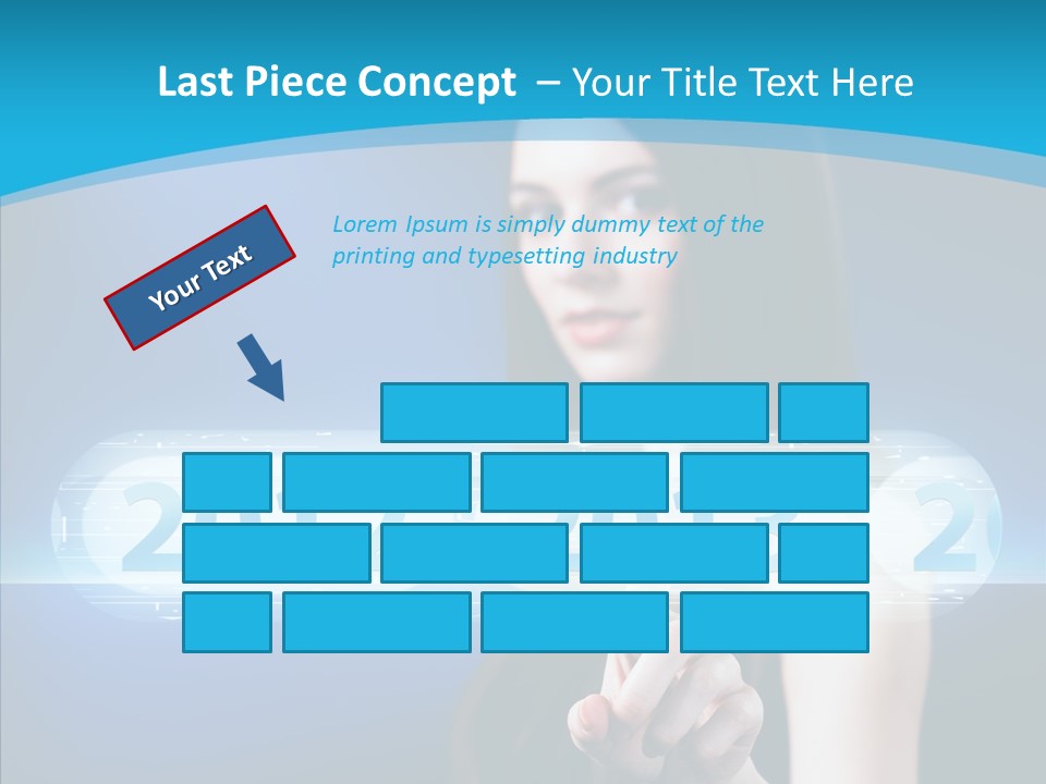 Computer Nummern Ziffern PowerPoint Template