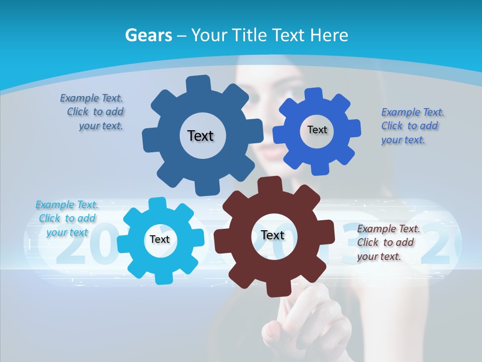 Computer Nummern Ziffern PowerPoint Template