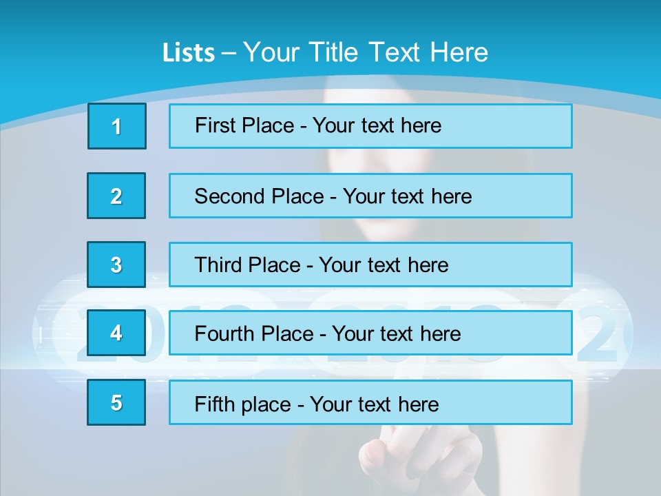 Computer Nummern Ziffern PowerPoint Template