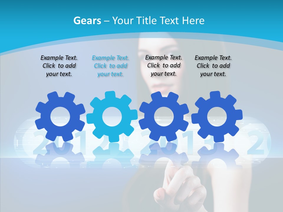 Computer Nummern Ziffern PowerPoint Template