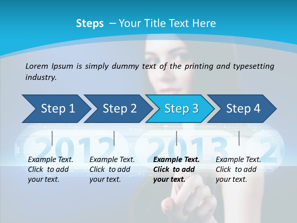 Computer Nummern Ziffern PowerPoint Template