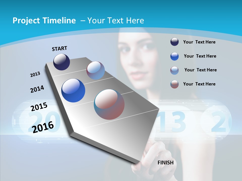 Computer Nummern Ziffern PowerPoint Template