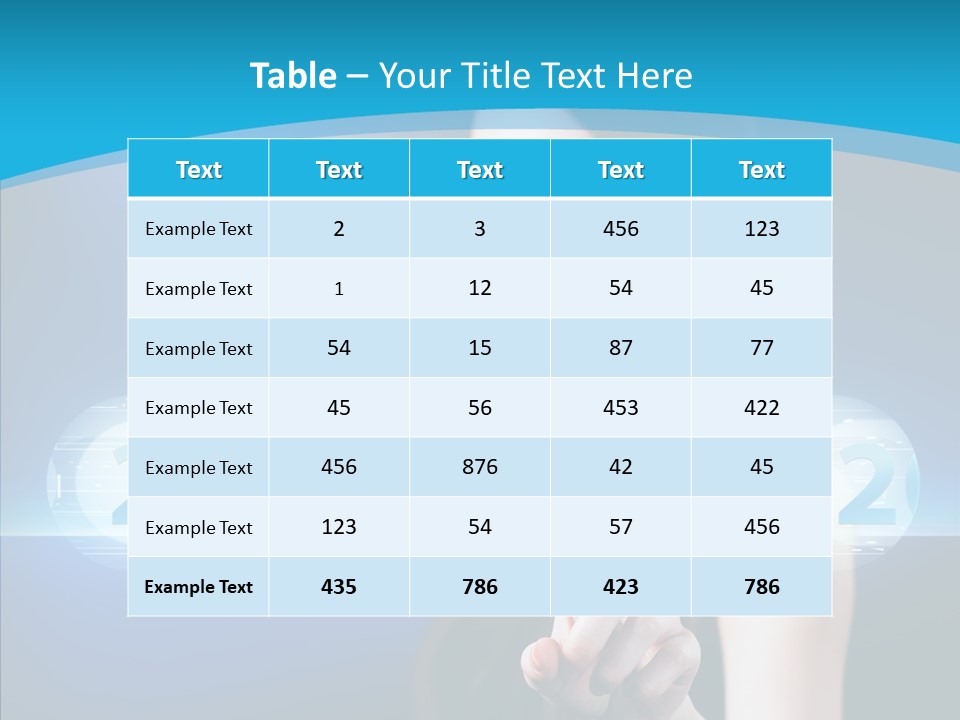Computer Nummern Ziffern PowerPoint Template