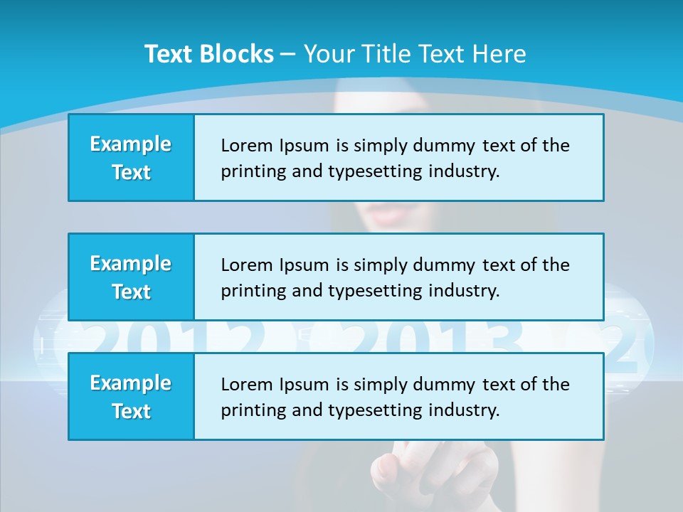 Computer Nummern Ziffern PowerPoint Template