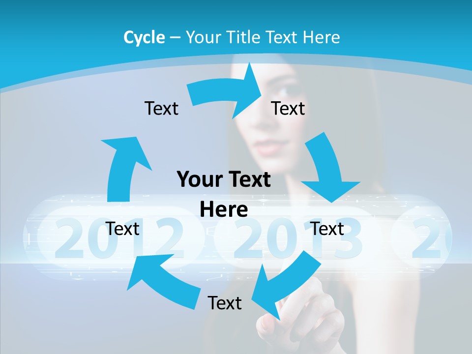 Computer Nummern Ziffern PowerPoint Template