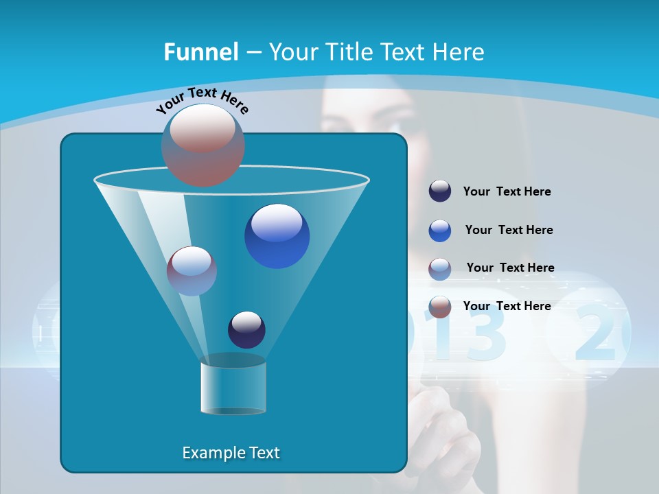 Computer Nummern Ziffern PowerPoint Template
