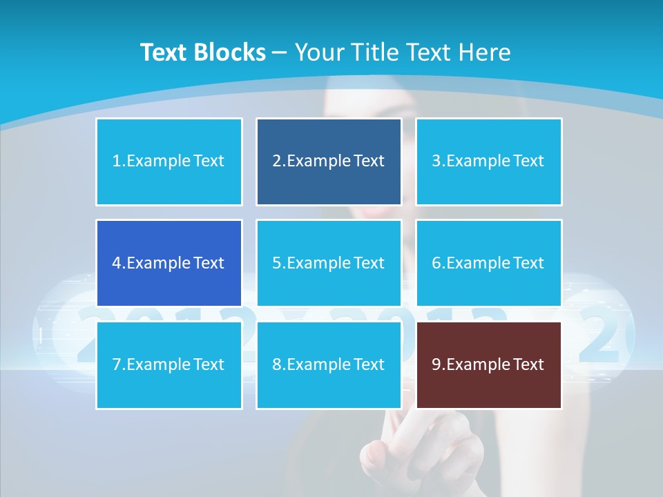 Computer Nummern Ziffern PowerPoint Template