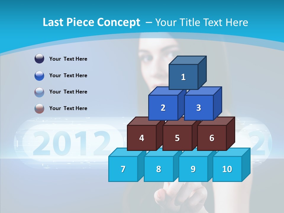 Computer Nummern Ziffern PowerPoint Template