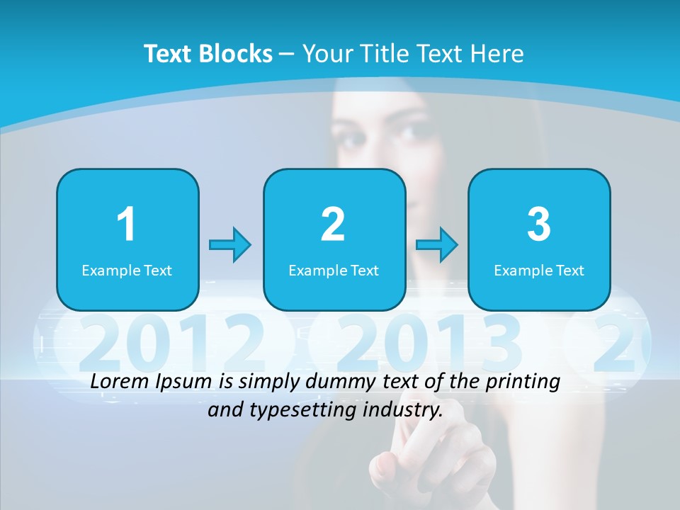 Computer Nummern Ziffern PowerPoint Template