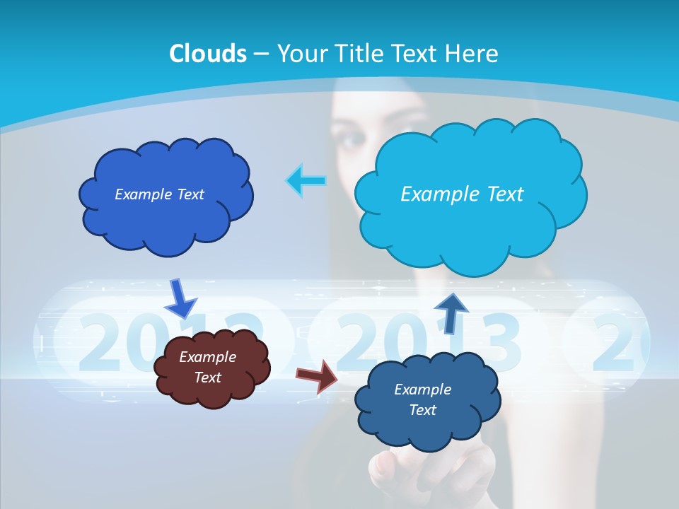 Computer Nummern Ziffern PowerPoint Template
