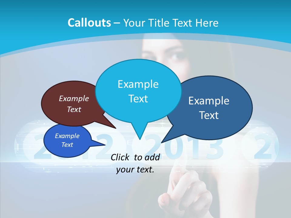 Computer Nummern Ziffern PowerPoint Template