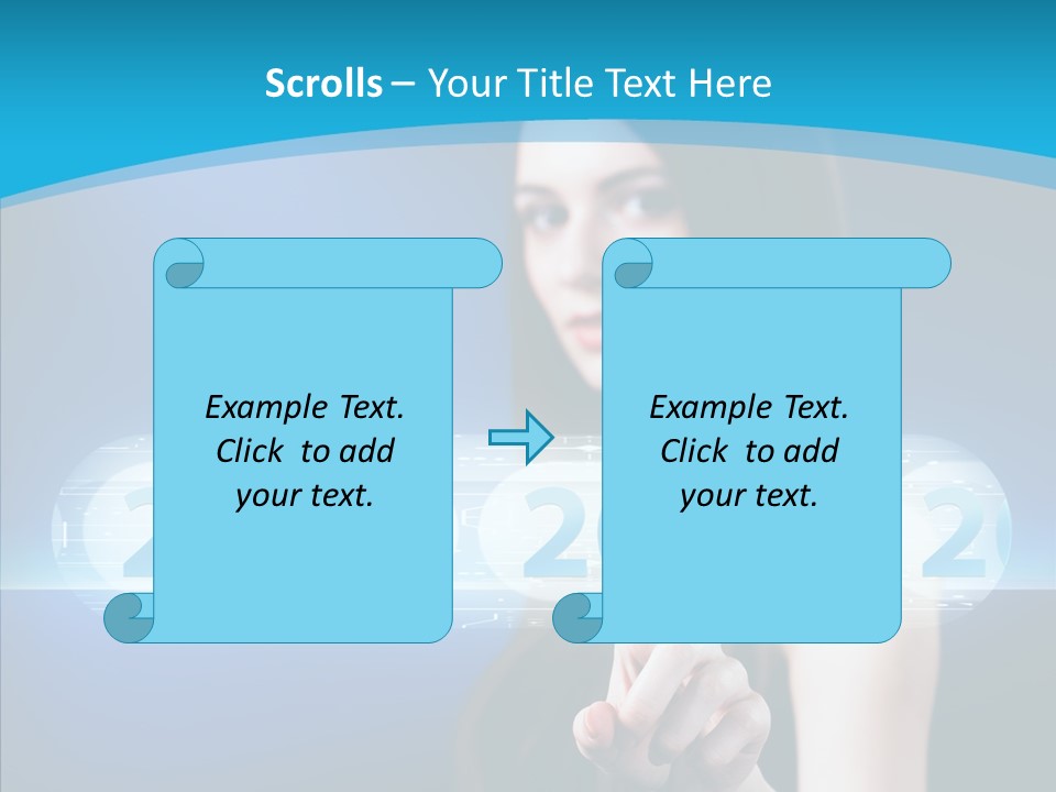 Computer Nummern Ziffern PowerPoint Template