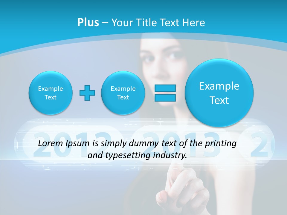 Computer Nummern Ziffern PowerPoint Template
