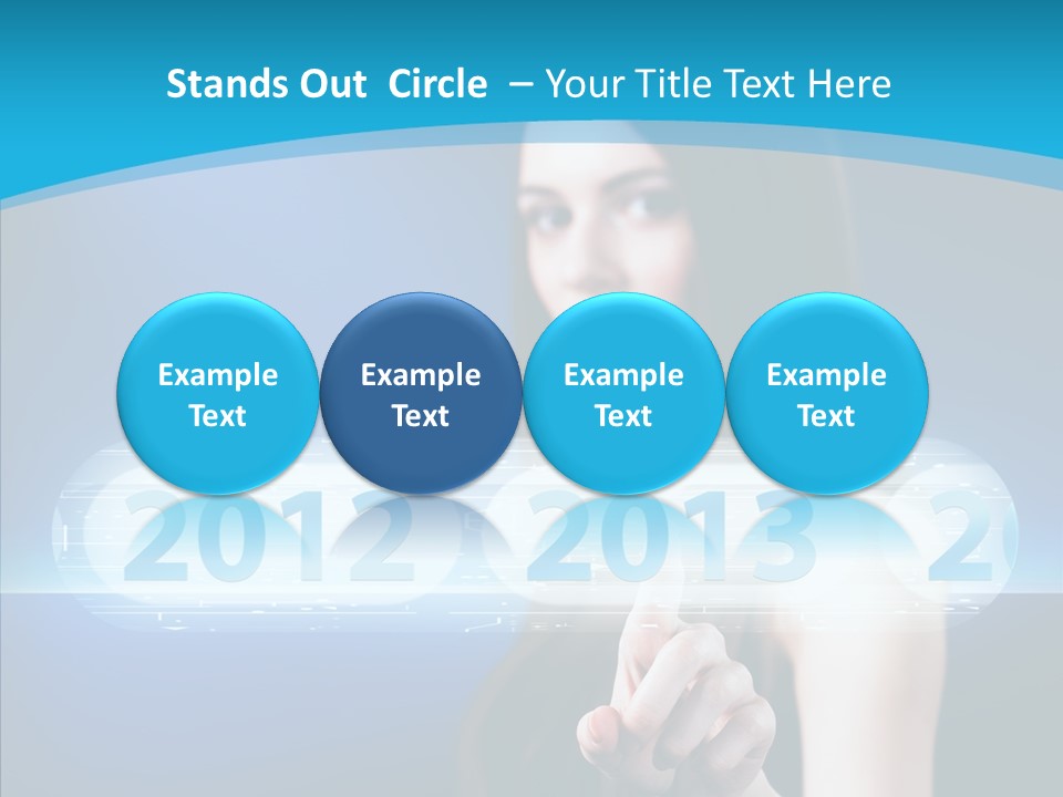 Computer Nummern Ziffern PowerPoint Template