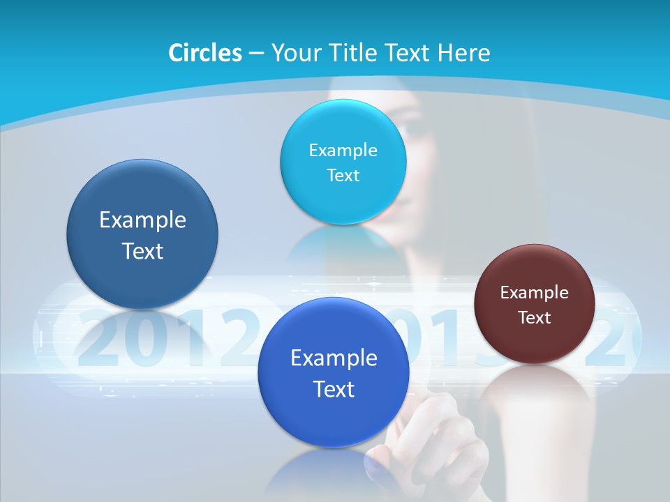 Computer Nummern Ziffern PowerPoint Template