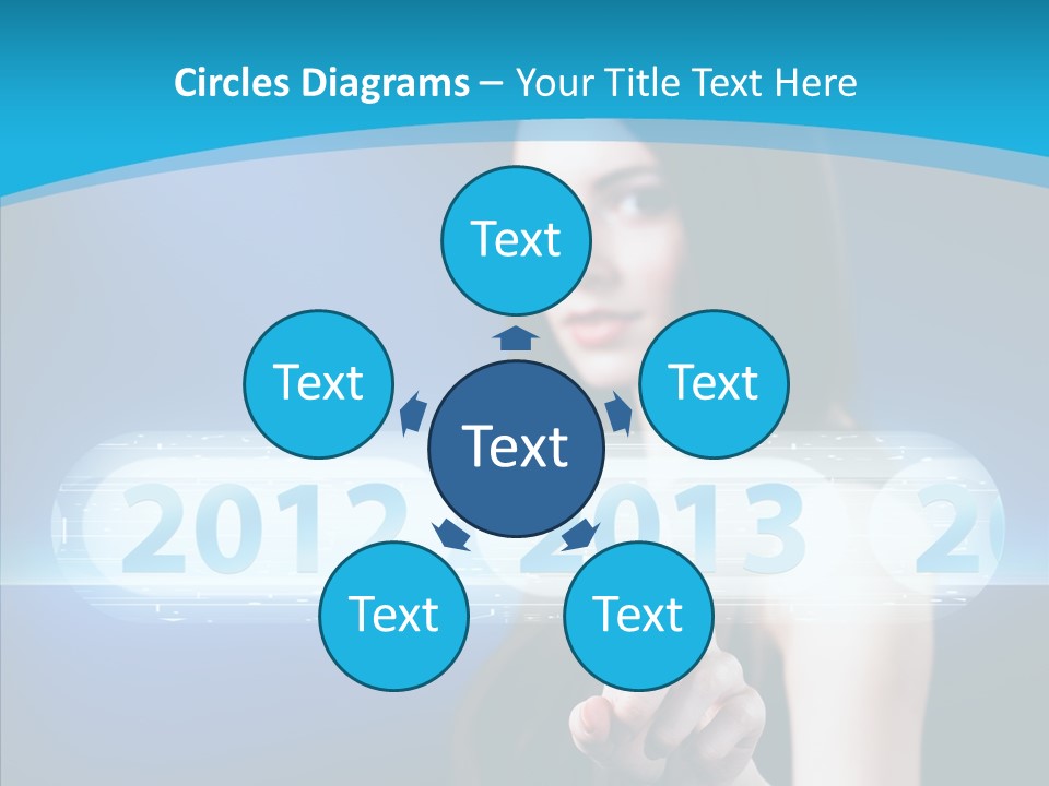 Computer Nummern Ziffern PowerPoint Template