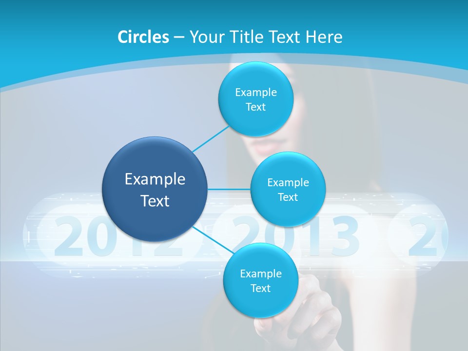 Computer Nummern Ziffern PowerPoint Template