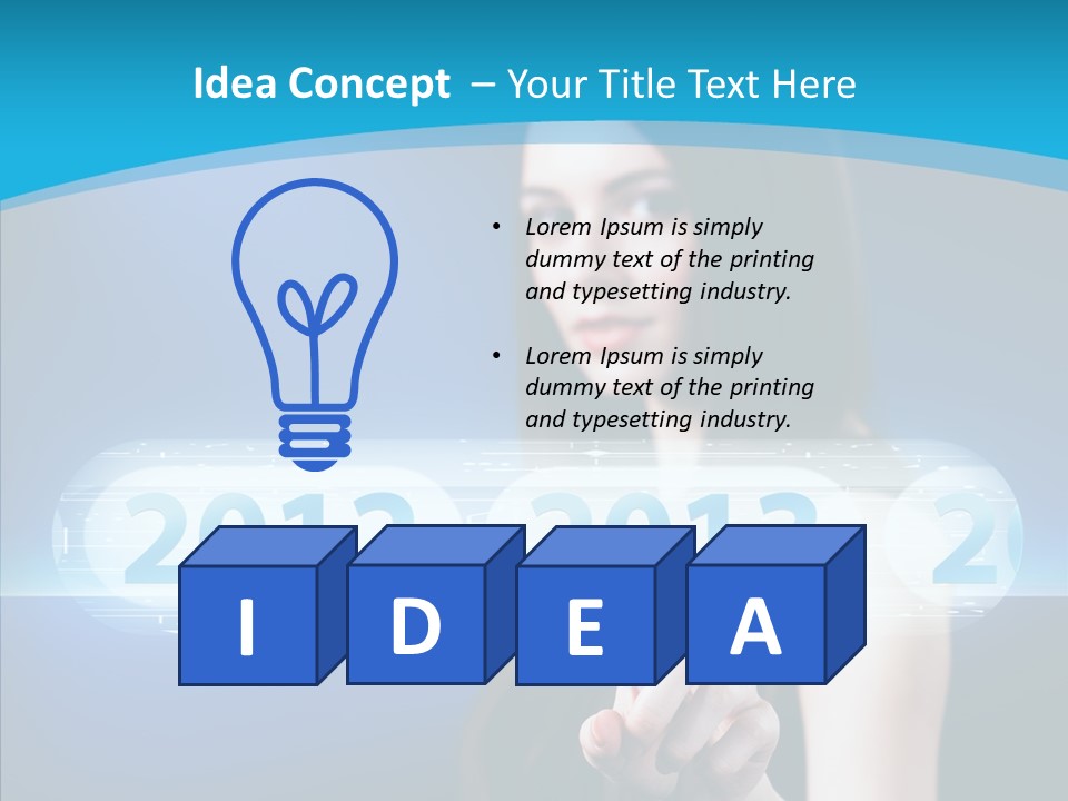 Computer Nummern Ziffern PowerPoint Template