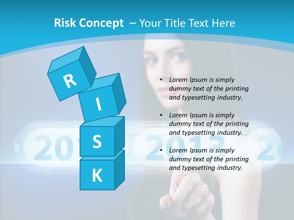 Computer Nummern Ziffern PowerPoint Template