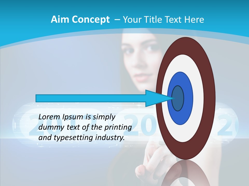 Computer Nummern Ziffern PowerPoint Template